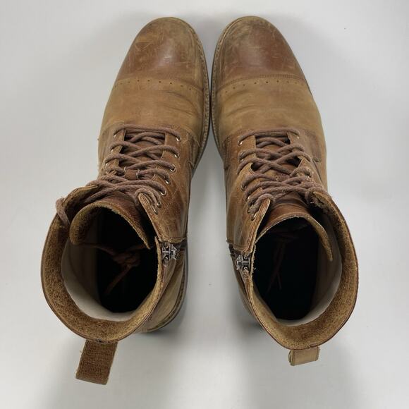 Timberland West Haven Boots Mens Size 9.5 Brown Leather Lace Up Side Zip Cap Toe - Picture 6 of 11